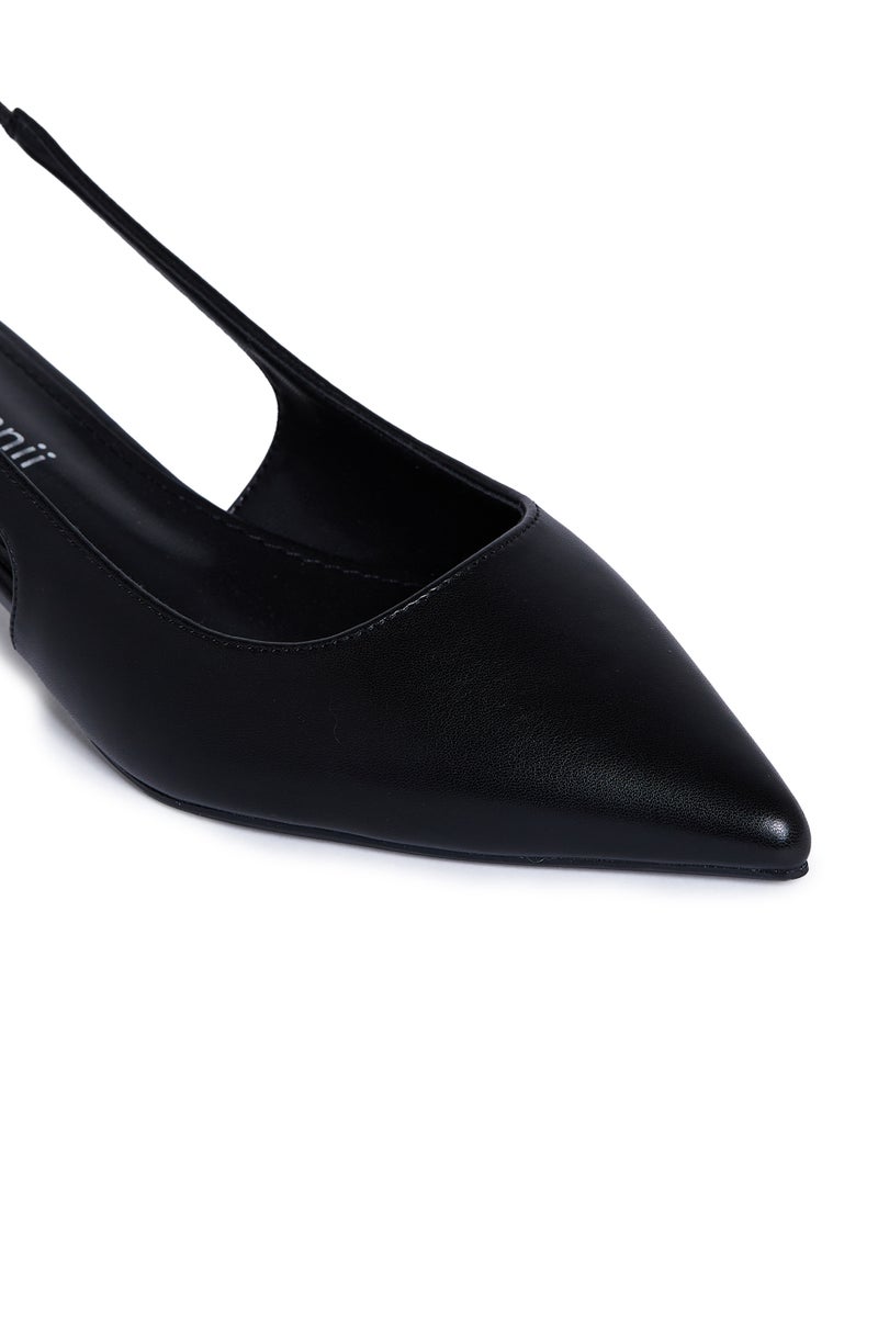 Geoomnii Low Heel Mules for Women – Comfortable Slip-On Heels for Office, Casual & Daily Wear - Image 4